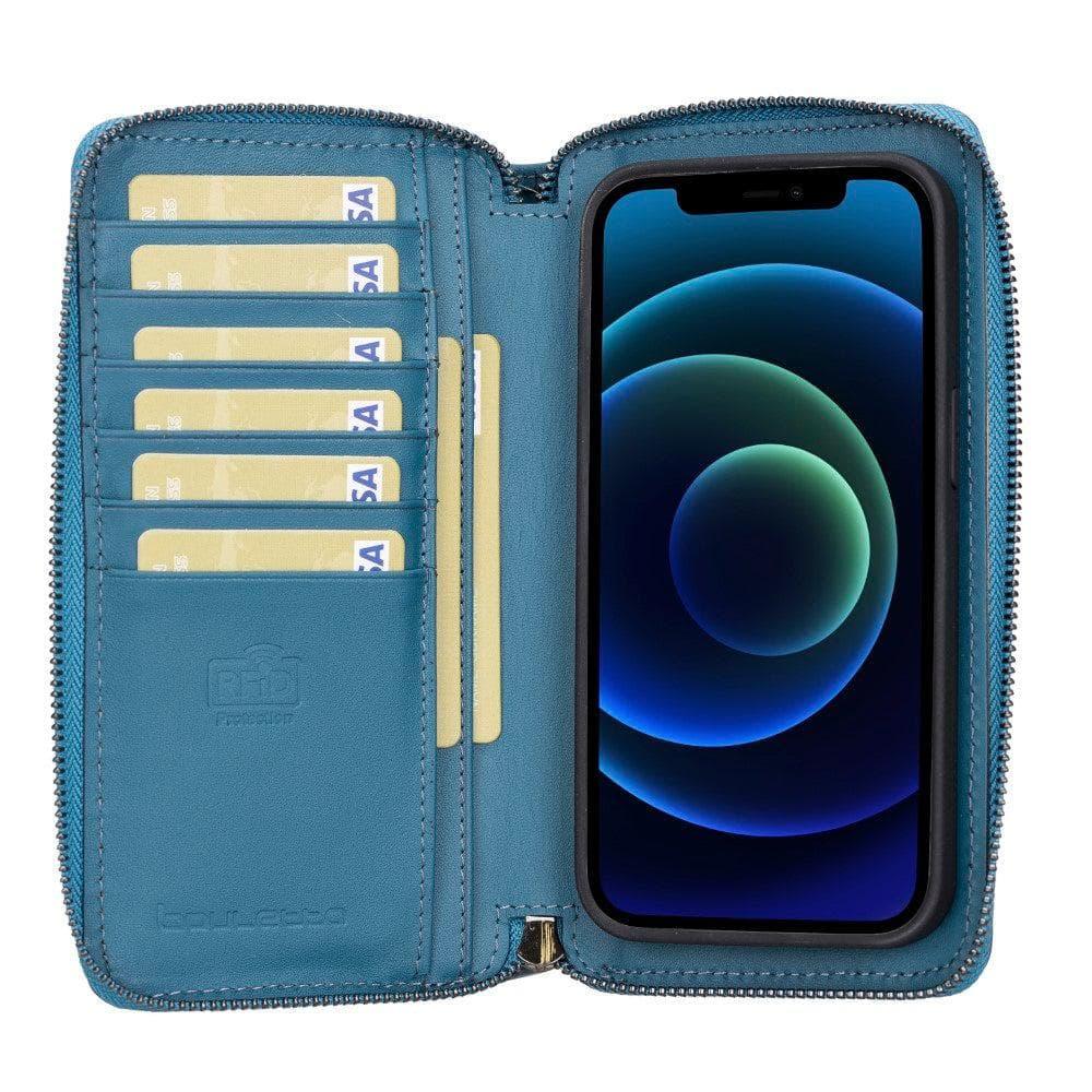 Detachable Leather Zipper Wallet Cases for Apple iPhone 13 Series - Snagva