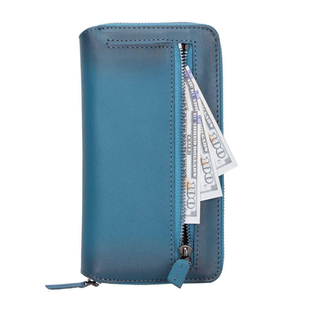 Detachable Leather Zipper Wallet Cases for Apple iPhone 13 Series - Snagva