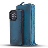 Detachable Leather Zipper Wallet Cases for Apple iPhone 13 Series - Snagva