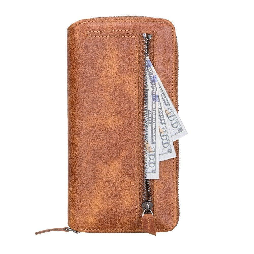 Detachable Leather Zipper Wallet Cases for Apple iPhone 13 Series - Snagva