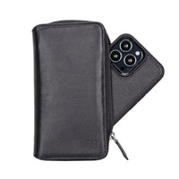 Detachable Leather Zipper Wallet Cases for Apple iPhone 13 Series - Snagva
