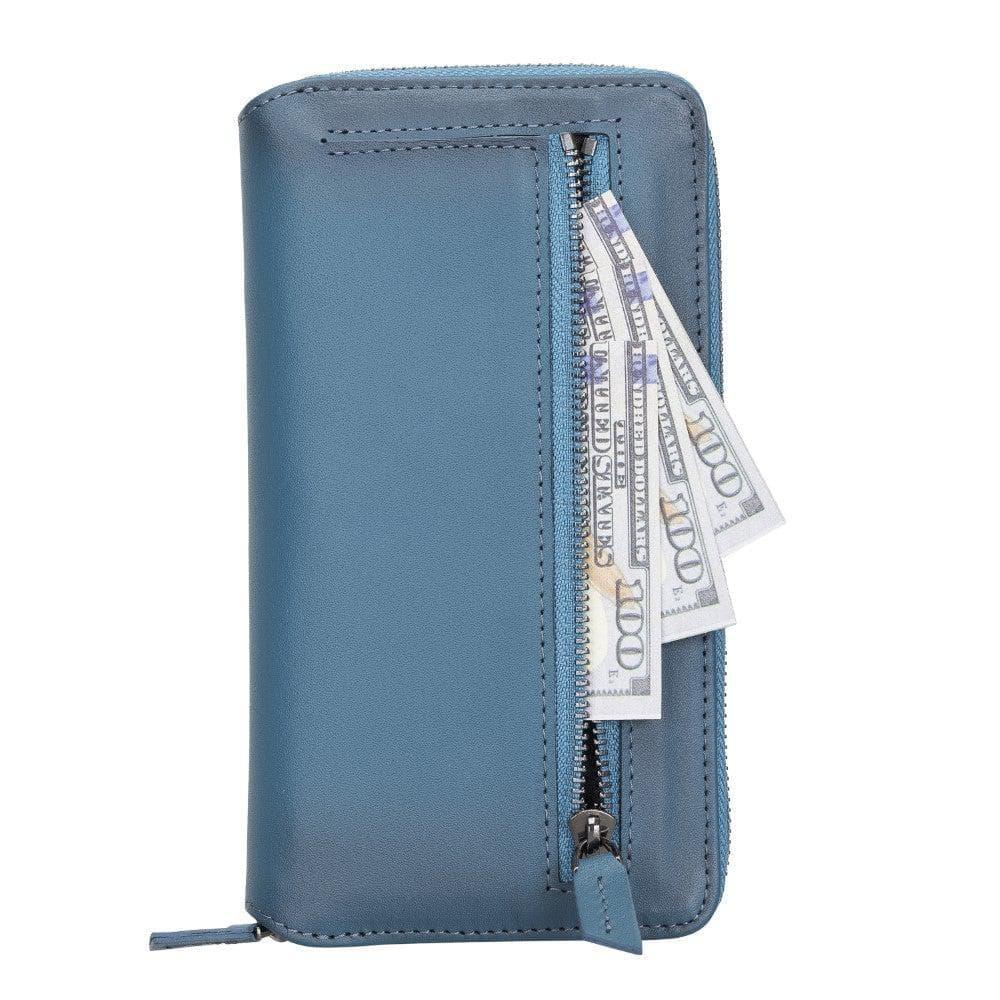 Detachable Leather Zipper Wallet Cases for Apple iPhone 13 Series - Snagva