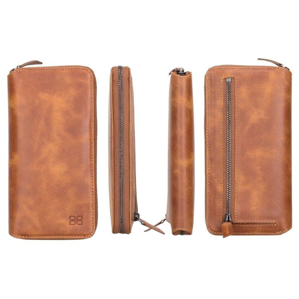 Detachable Leather Zipper Wallet Cases for Apple iPhone 13 Series - Snagva