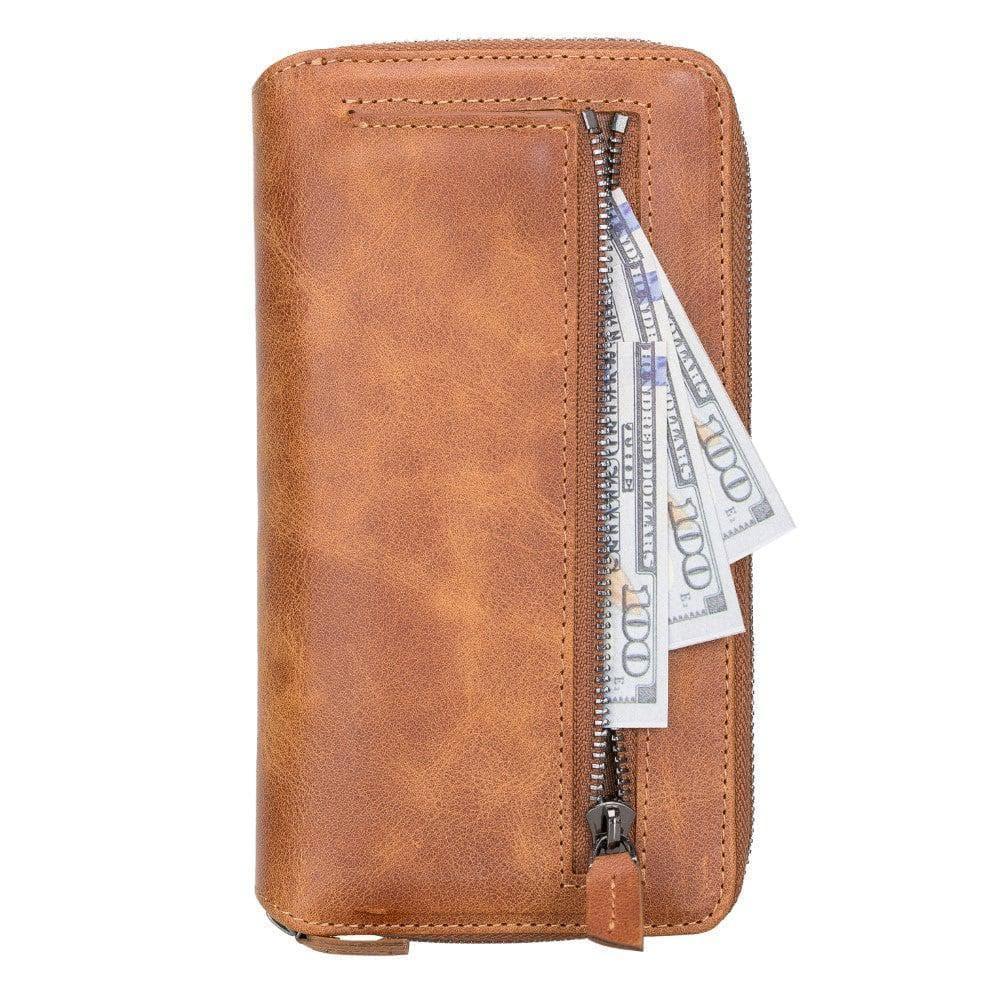 Detachable Leather Zipper Wallet Cases for Apple iPhone 13 Series - Snagva