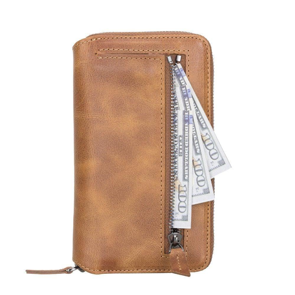 Detachable Leather Zipper Wallet Cases for Apple iPhone 13 Series - Snagva