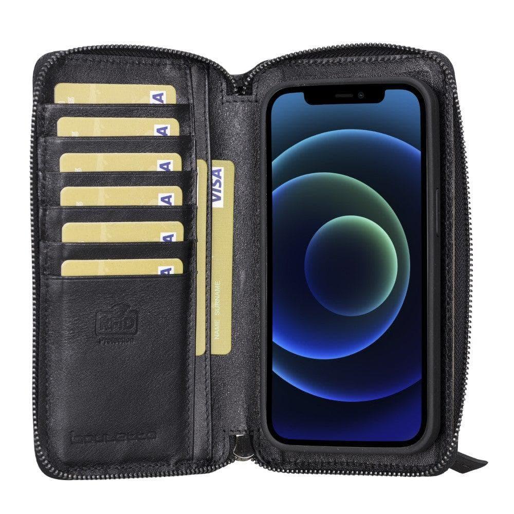 Detachable Leather Zipper Wallet Cases for Apple iPhone 13 Series - Snagva