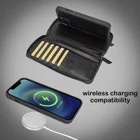 Detachable Leather Zipper Wallet Cases for Apple iPhone 13 Series - Snagva