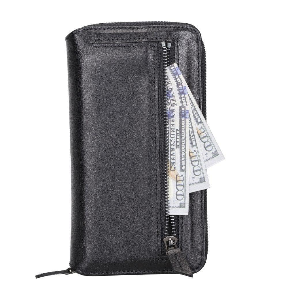 Detachable Leather Zipper Wallet Cases for Apple iPhone 13 Series - Snagva