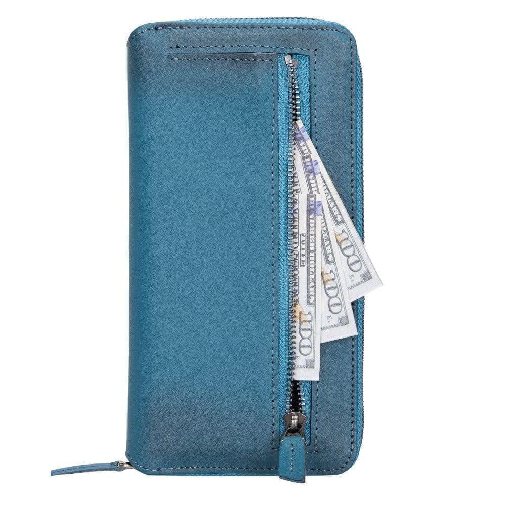 Detachable Leather Zipper Wallet Cases for Apple iPhone 13 Series - Snagva