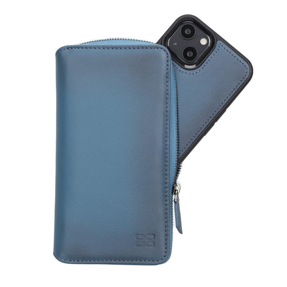 Detachable Leather Zipper Wallet Cases for Apple iPhone 13 Series - Snagva