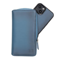 Detachable Leather Zipper Wallet Cases for Apple iPhone 13 Series - Snagva