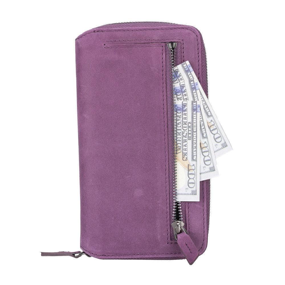Detachable Leather Zipper Wallet Cases for Apple iPhone 13 Series - Snagva