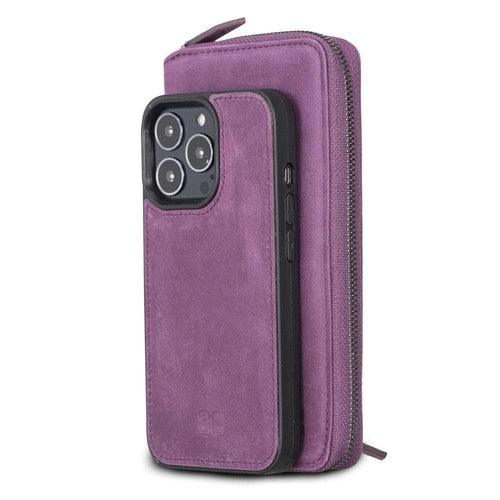 Detachable Leather Zipper Wallet Cases for Apple iPhone 13 Series - Snagva