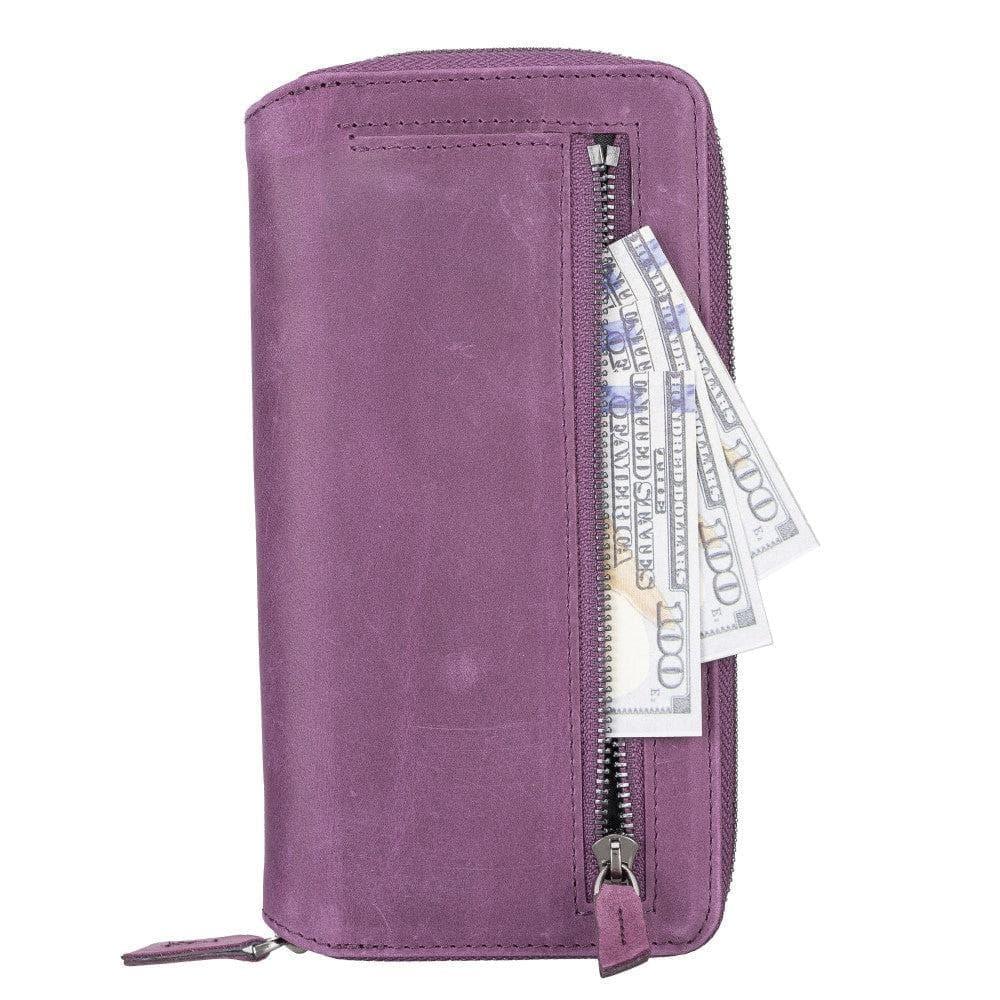 Detachable Leather Zipper Wallet Cases for Apple iPhone 13 Series - Snagva