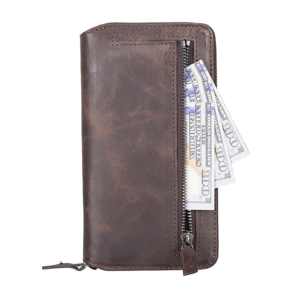 Detachable Leather Zipper Wallet Cases for Apple iPhone 13 Series - Snagva