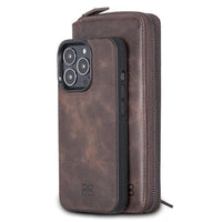 Detachable Leather Zipper Wallet Cases for Apple iPhone 13 Series - Snagva