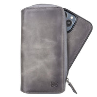 Detachable Leather Zipper Wallet Cases for Apple iPhone 13 Series - Snagva