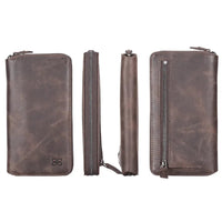 Detachable Leather Zipper Wallet Cases for Apple iPhone 13 Series - Snagva