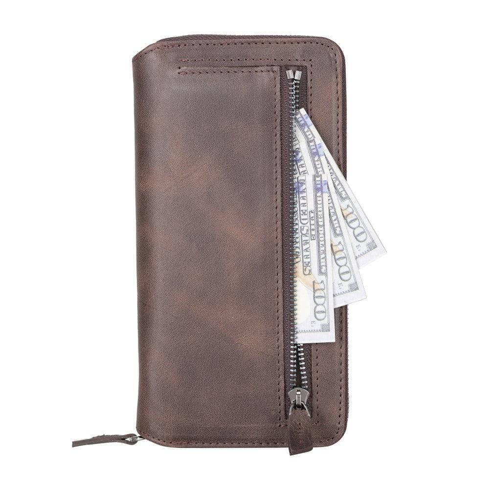 Detachable Leather Zipper Wallet Cases for Apple iPhone 13 Series - Snagva