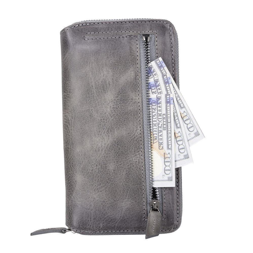 Detachable Leather Zipper Wallet Cases for Apple iPhone 13 Series - Snagva