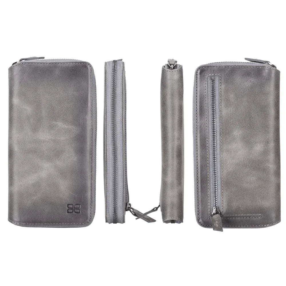 Detachable Leather Zipper Wallet Cases for Apple iPhone 13 Series - Snagva