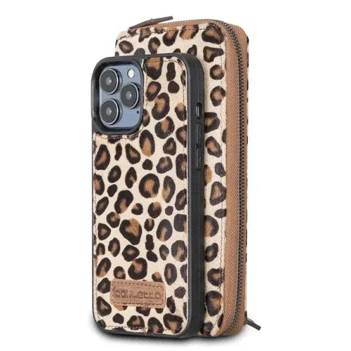 Detachable Leather Zipper Wallet Cases for Apple iPhone 13 Series - Snagva