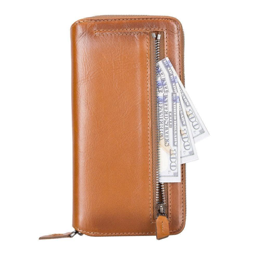 Detachable Leather Zipper Wallet Cases for Apple iPhone 13 Series - Snagva