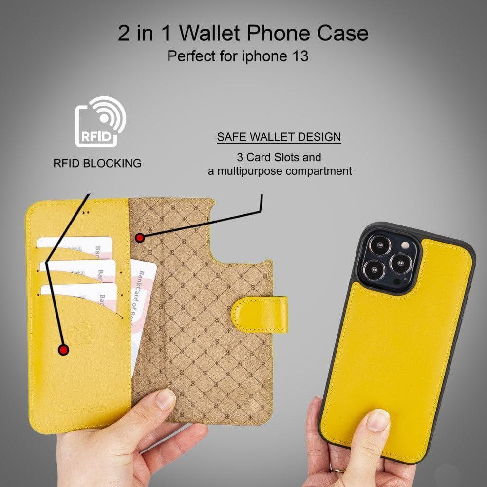 Apple iPhone 13 Series Colorful Detachable Leather Wallet Case - MW - Snagva