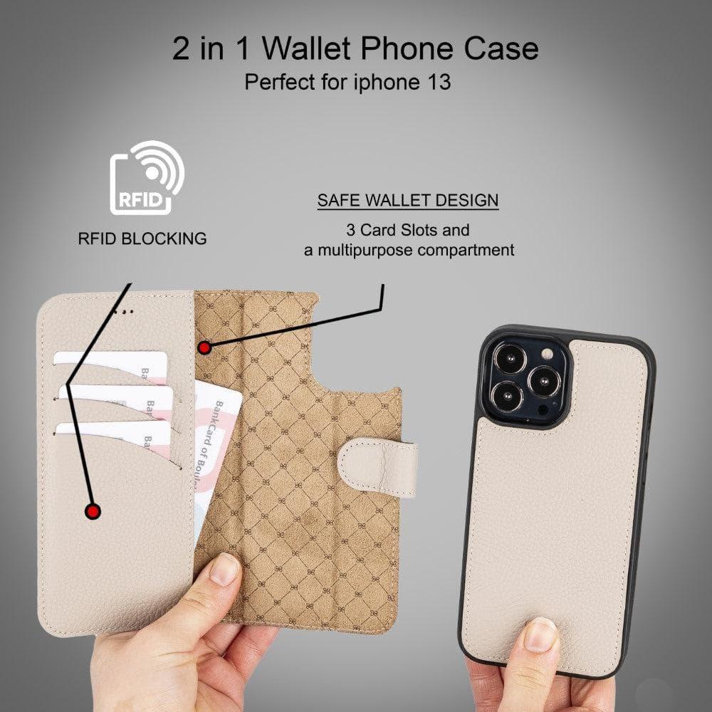 Apple iPhone 13 Series Colorful Detachable Leather Wallet Case - MW - Snagva