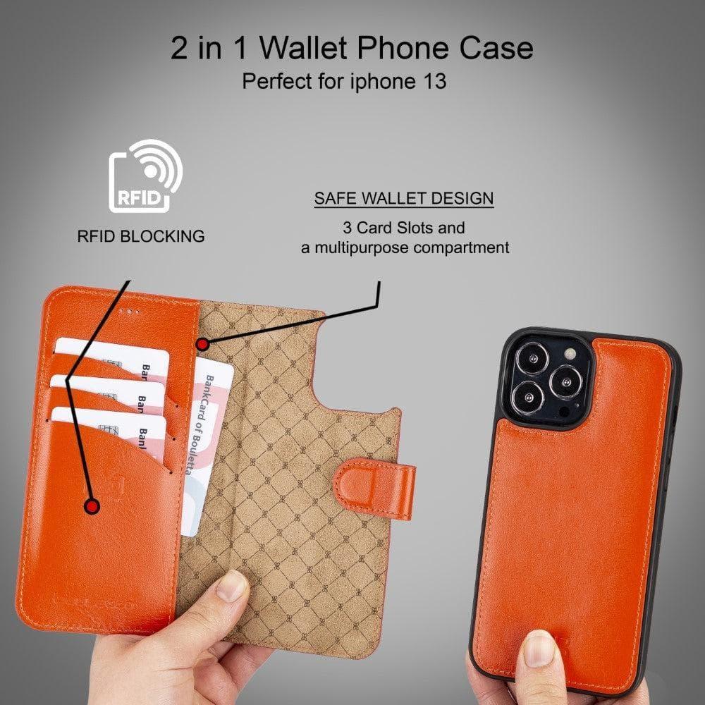 Apple iPhone 13 Series Colorful Detachable Leather Wallet Case - MW - Snagva