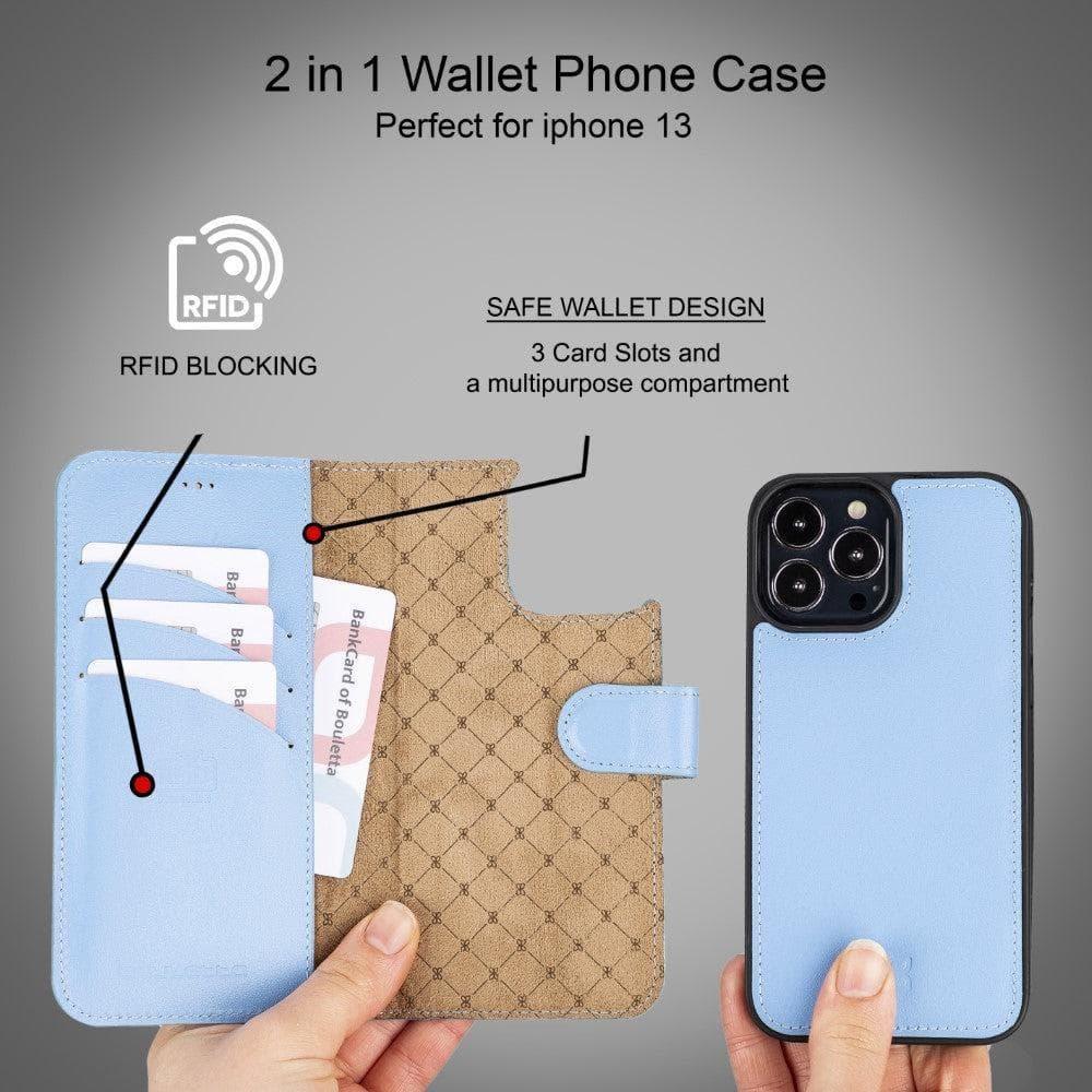 Apple iPhone 13 Series Colorful Detachable Leather Wallet Case - MW - Snagva