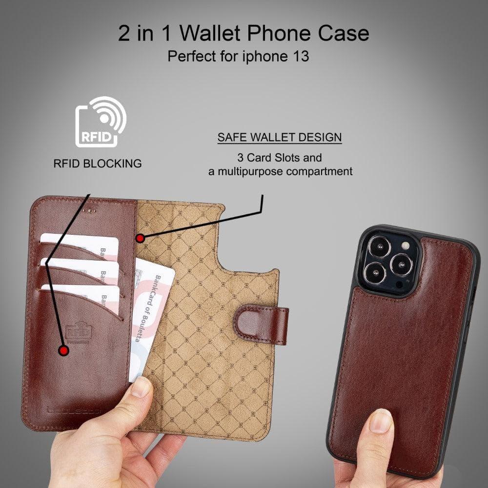Apple iPhone 13 Series Colorful Detachable Leather Wallet Case - MW - Snagva