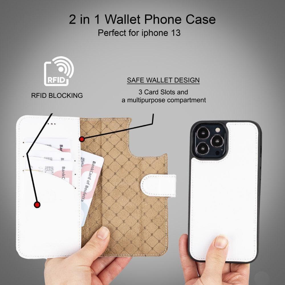 Apple iPhone 13 Series Colorful Detachable Leather Wallet Case - MW - Snagva