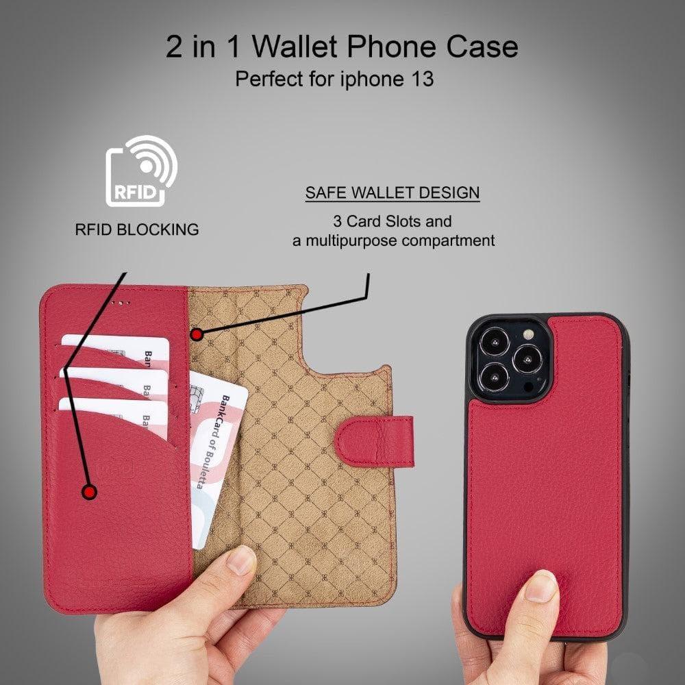Apple iPhone 13 Series Colorful Detachable Leather Wallet Case - MW - Snagva