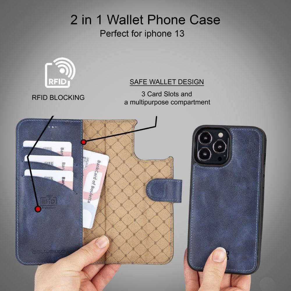 Apple iPhone 13 Series Colorful Detachable Leather Wallet Case - MW - Snagva