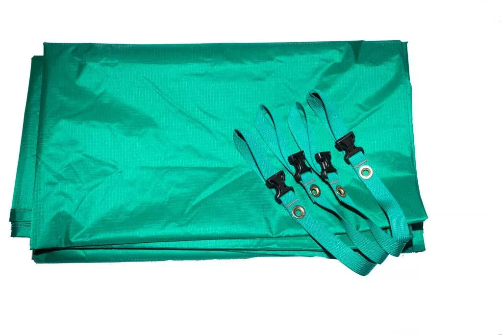 Trail 43 3P Footprint tent ground cover laid flat showing material and size.