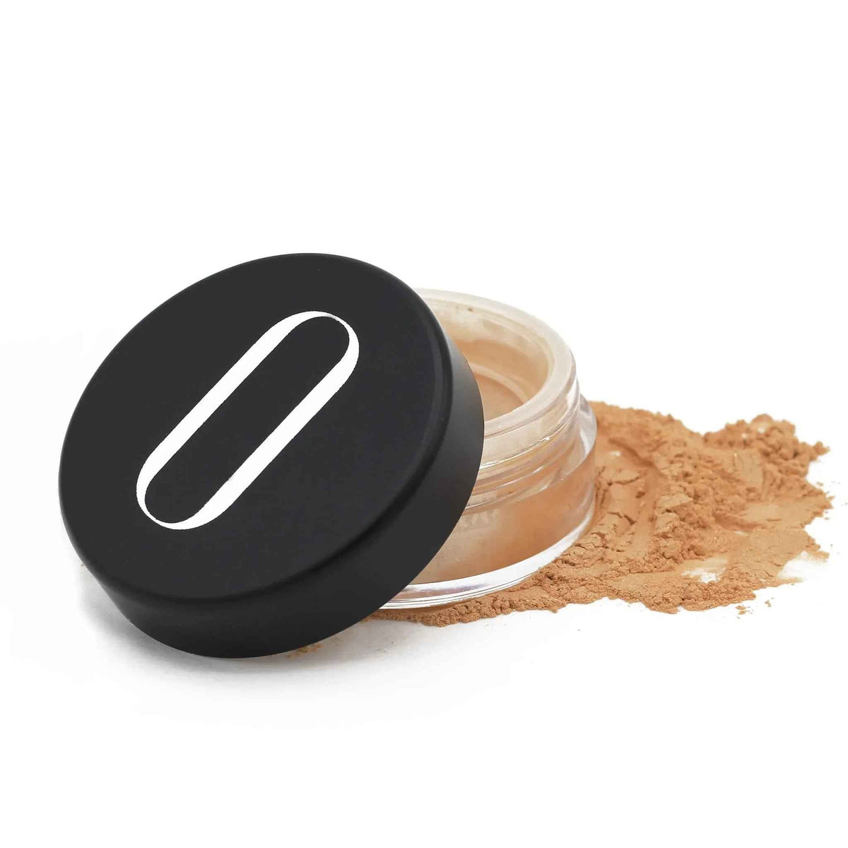 Organic & Mineral Highlighter gold shade compact with shimmering powder