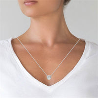 2.00 CTW AGI Certified Round Brilliant Lab Grown Diamond Bezel Pendant