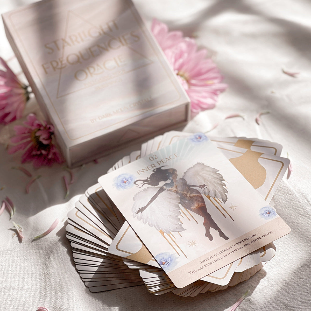 Starlight Frequencies Oracle Deck - guidebook and card details