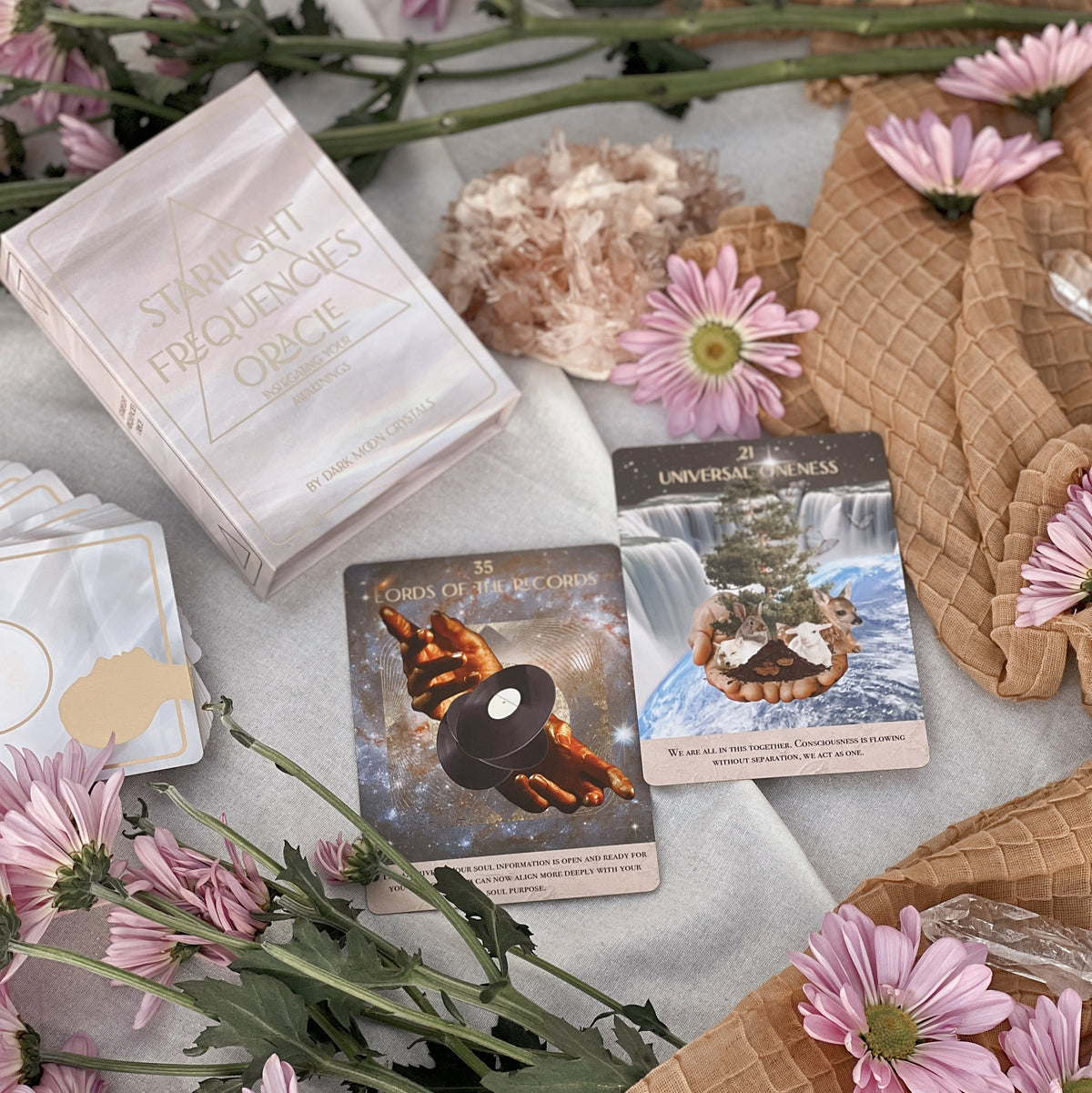 Starlight Frequencies Oracle Deck - magnetic flip box packaging