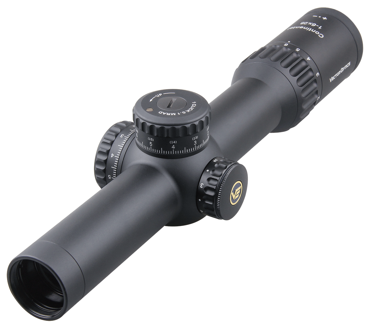 Vector Optics Continental 1-6x28 HD FFP Hunting Riflescope 1/10 MIL