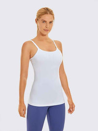 Workout Tank Top for Women Adjustable Spaghetti Strap Athletic Yoga