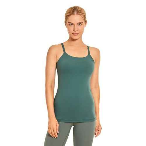 Workout Tank Top for Women Adjustable Spaghetti Strap Athletic Yoga