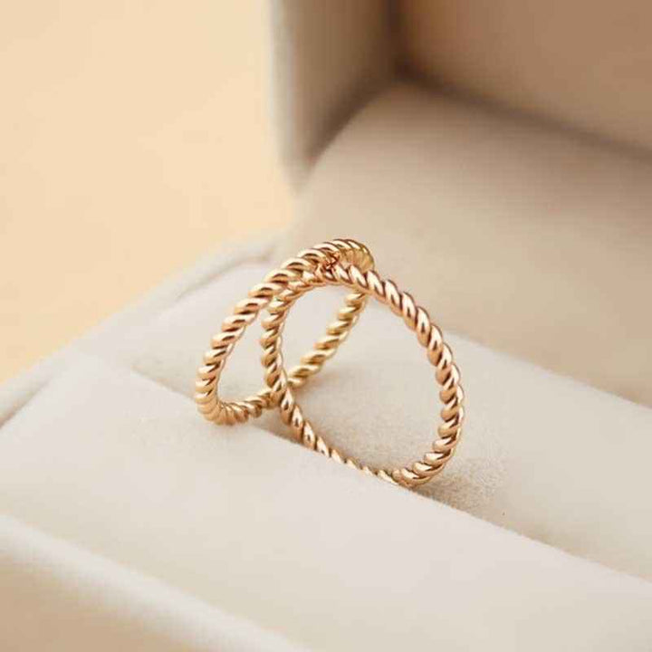 Top quality 316L Titanium steel South Korea hemp flowers design ring