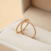 Top quality 316L Titanium steel South Korea hemp flowers design ring