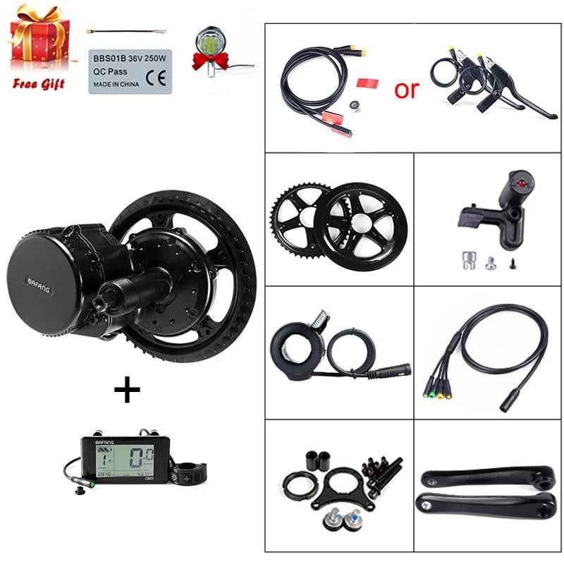 48V 750W Bafang BBS01B Mid Drive Motor Electric Bike Conversion Kit