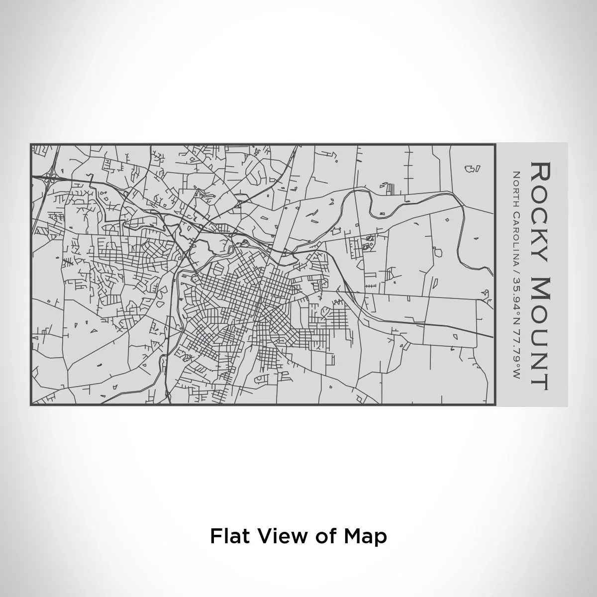 Rocky Mount - North Carolina Engraved Map Insulated Bottle