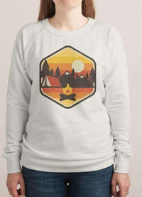 RETRO CAMPING WOMEN SWEAT SHIRT - Snagva