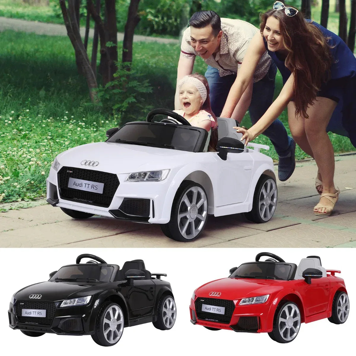 Aosom 6V Licensed Audi Kids Ride-On Car With Remote Control Suspension - Snagva