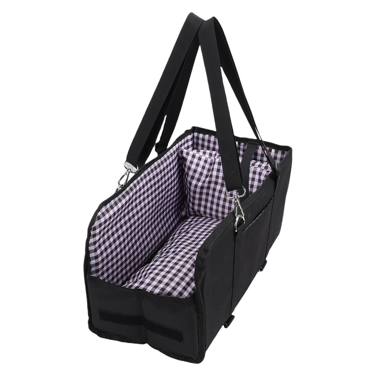 Snagva console dog car seat with adjustable tether and washable cushion